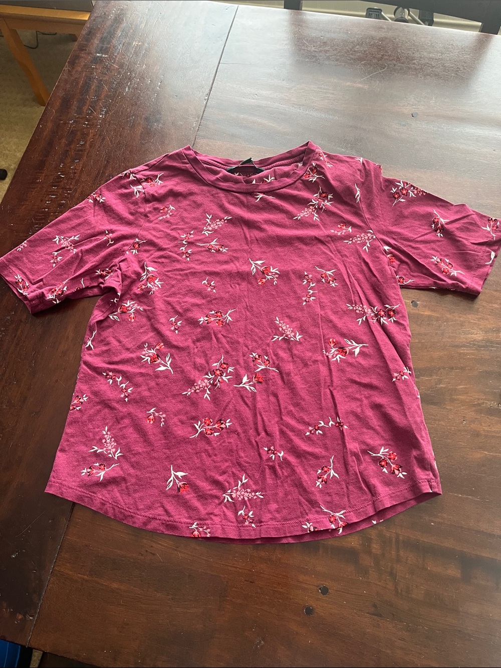 Ralph Lauren Pink Floral Short Sleeve Tee